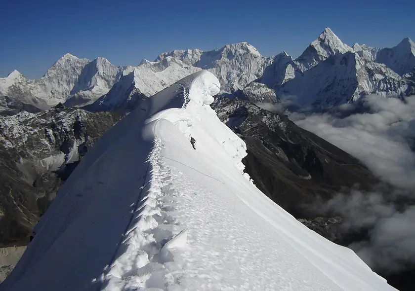 Summit of Lobuche East peak