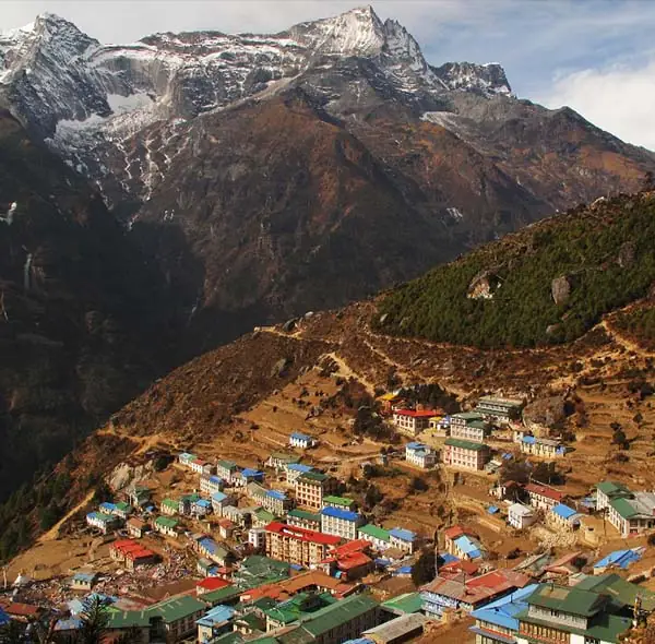 Namche Bazaar in the Everest region