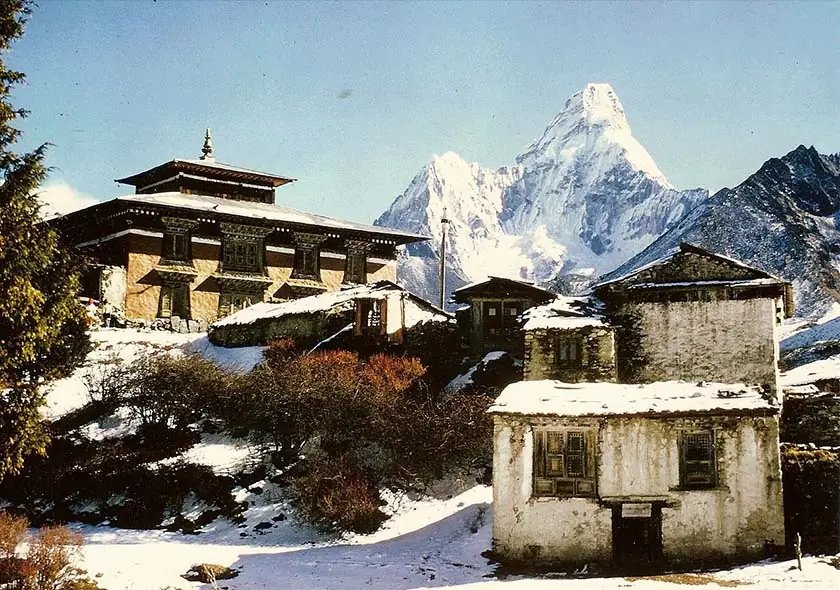 Tengboche Monastery with Ama Dablam behind